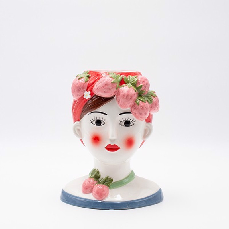 ESTHETI home - ΣΗΜΑΝΤΙΚΟ: Σε περίπτωση διαφοράς τιμής από το κατάστημα ισχύει παντα και μόνο η τιμή του καταστήματος ESTHETI home Βάζο ''Γυναίκα'' Κεραμικό Πολύχρωμο 16.3x1