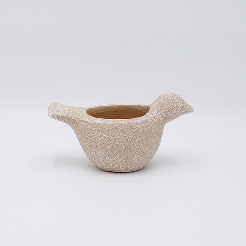 Γλάστρες - Ζαρντινιέρες agiovlasitishome - ΣΗΜΑΝΤΙΚΟ: Σε περίπτωση διαφοράς τιμής από το κατάστημα ισχύει παντα και μόνο η τιμή του καταστήματος ESTHETI home Κασπώ σε Σχήμα Πουλιού Τσιμεντένιο Μπεζ 29