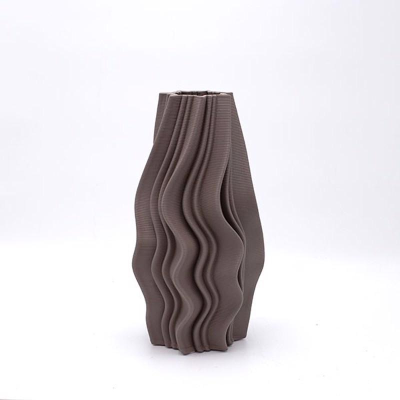 ESTHETI home Βάζο Κεραμικό Μόκα 15.5x15x28cm 819-00666