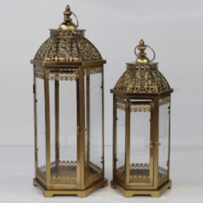 ESTHETI home Set ton 2 Fanari Metalliko Bronze 25.5x22x62cm 819-00886