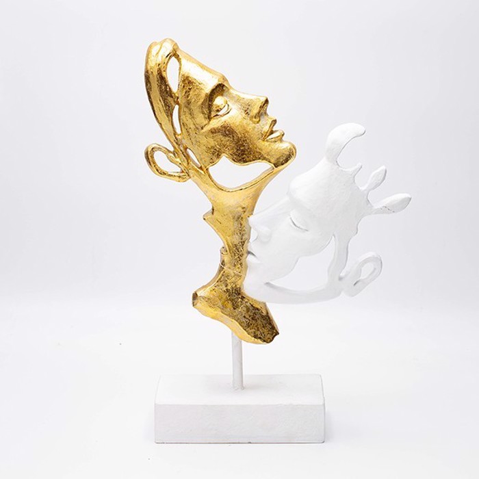 ESTHETI home Diakosmitiko ''Prosopa'' Resin Xruso/Lefko 22x7.5x33cm 819-00891