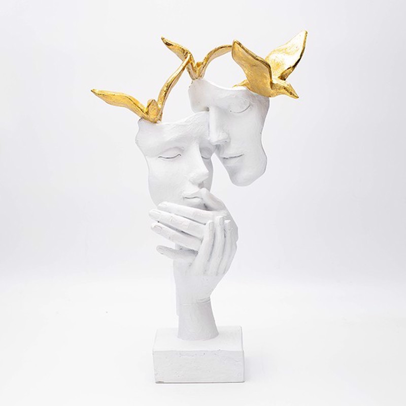 ESTHETI home Διακοσμητικό Ζευγάρι και Περιστέρια Resin 