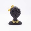 ESTHETI home Diakosmitiko Gynaika Resin Mavri/Xrusi 14.5x10.5x20cm 819-00899