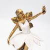 ESTHETI home Diakosmitiko Neraida Resin Bronze/Lefki 11.58x8.5x24.2cm 819-00900