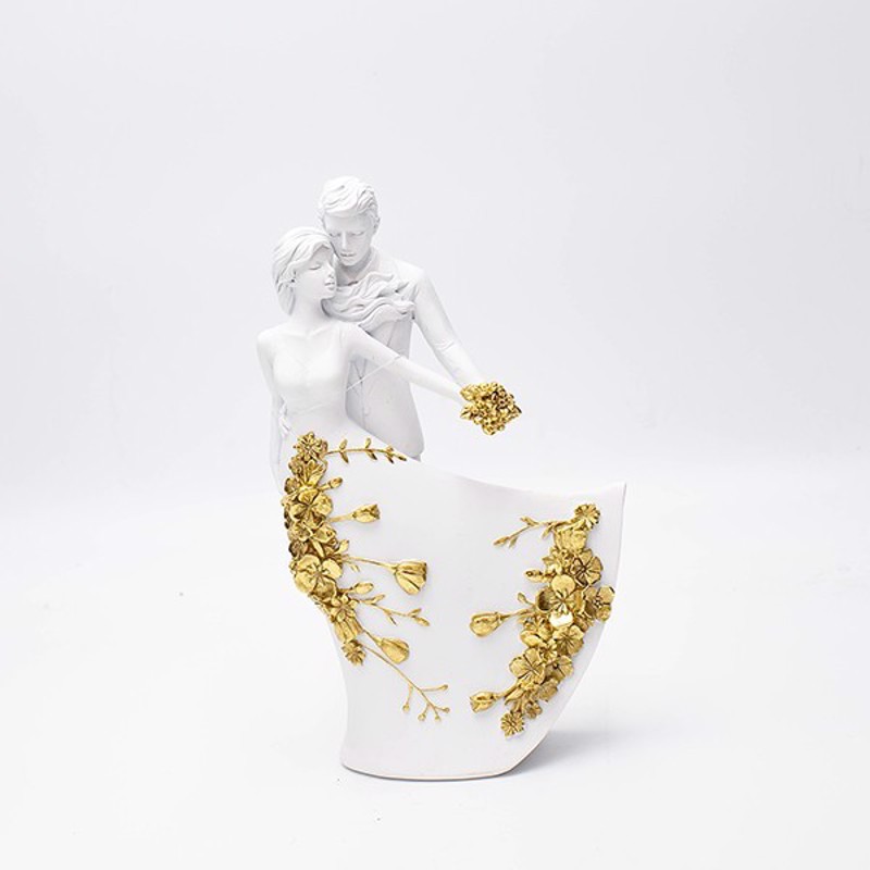 ESTHETI home Επιτραπέζιο Διακοσμητικό Ζευγάρι Resin Λευ