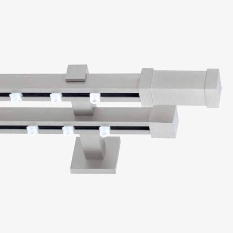 Frans - ΣΗΜΑΝΤΙΚΟ: Σε περίπτωση διαφοράς τιμής από το κατάστημα ισχύει παντα και μόνο η τιμή του καταστήματος Frans Σιδηρόδρομος Διπλός Texas Kastro 20x20mm Νίκελ Σα