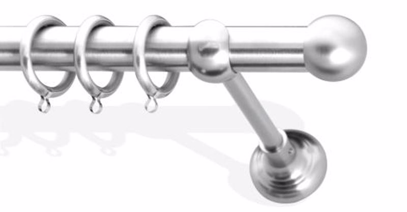 Frans Κουρτινόξυλο Φ25 Bilia Νίκελ Σατινέ