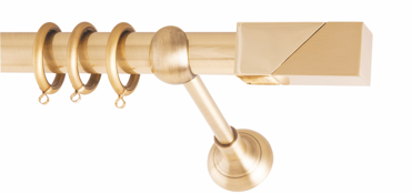 Frans Κουρτινόξυλο Φ25 Polis Oro Mat