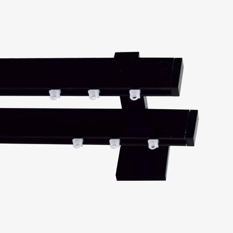 Frans Σιδηρόδρομος Διπλός 'Super' Ορθογώνιος Tapa Μαύρο