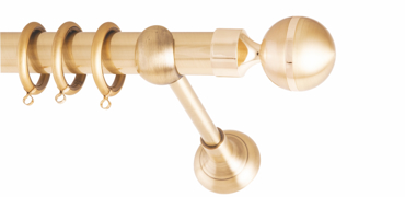 Frans Κουρτινόξυλο Φ25 Pacific Oro Mat