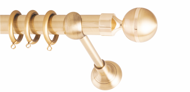 Frans Κουρτινόξυλο Φ25 Pacific Oro Mat