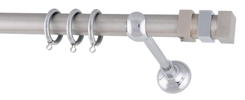 Frans - ΣΗΜΑΝΤΙΚΟ: Σε περίπτωση διαφοράς τιμής από το κατάστημα ισχύει παντα και μόνο η τιμή του καταστήματος Frans Κουρτινόξυλο Φ25 Lego Νίκελ Σατινέ