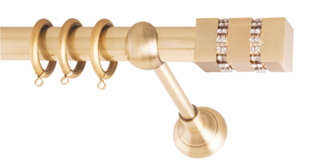 Frans Κουρτινόξυλο Φ25 Lego Strass Oro Mat