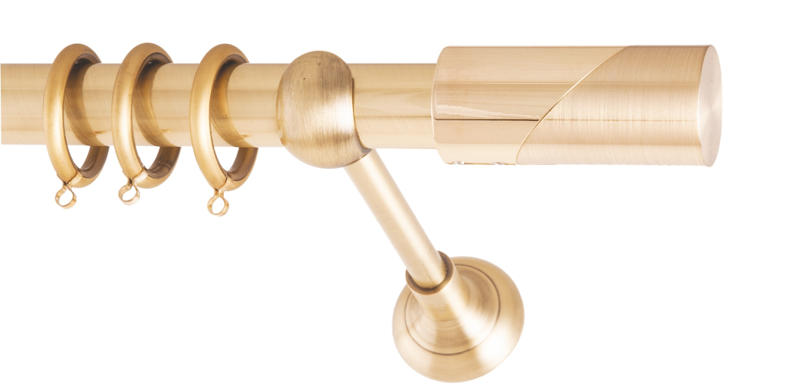 Frans Κουρτινόξυλο Φ25 Retro Oro Mat