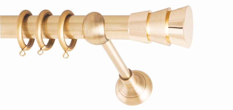 Frans - ΣΗΜΑΝΤΙΚΟ: Σε περίπτωση διαφοράς τιμής από το κατάστημα ισχύει παντα και μόνο η τιμή του καταστήματος Frans Κουρτινόξυλο Φ25 Triplo Oro Mat