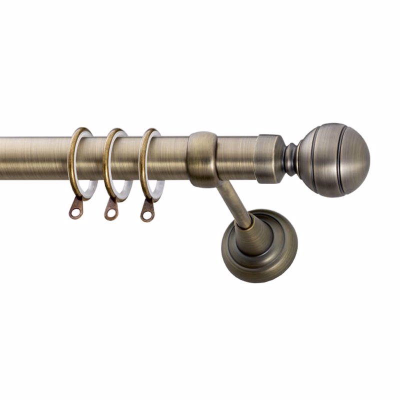 Frans Κουρτινόξυλο Φ25 E-3 Αντικέ Μπρονζέ