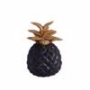 InTheBox - Maison FRUGT Diakosmitikos Ananas Resin Mavros/Xrusos 16x15x23cm 020719