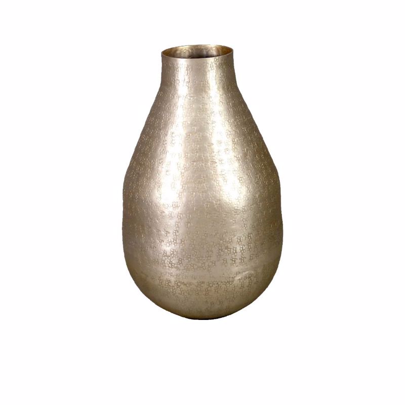 Διακοσμητικά Επιτραπέζια agiovlasitishome - ΣΗΜΑΝΤΙΚΟ: Σε περίπτωση διαφοράς τιμής από το κατάστημα ισχύει παντα και μόνο η τιμή του καταστήματος InTheBox - Maison DAHLIA Βάζο Αλουμινίου Σαμπανί Φ21x34