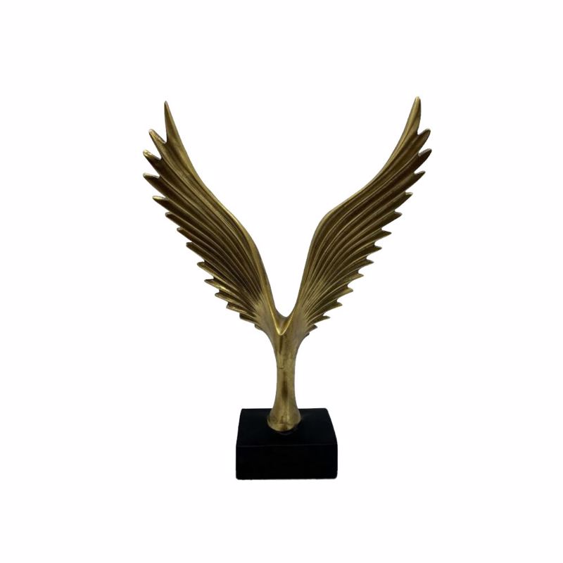 Διακοσμητικά Επιτραπέζια agiovlasitishome - ΣΗΜΑΝΤΙΚΟ: Σε περίπτωση διαφοράς τιμής από το κατάστημα ισχύει παντα και μόνο η τιμή του καταστήματος InTheBox - Maison AMIG 1 DECO Φτερά Resin Χρυσά σε Μαύρ