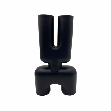 InTheBox - Maison MORP Βάζο Resin Μαύρο 18.5x7x31.5cm 026101