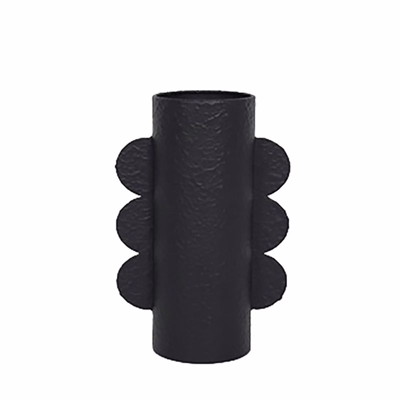 InTheBox - Maison OREJA Βάζο Μεταλλικό Μαύρο 17x10x31cm