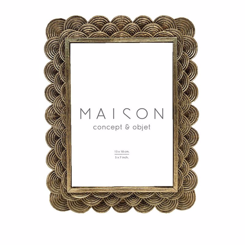 Κορνίζες agiovlasitishome - ΣΗΜΑΝΤΙΚΟ: Σε περίπτωση διαφοράς τιμής από το κατάστημα ισχύει παντα και μόνο η τιμή του καταστήματος InTheBox - Maison BECALI Κορνίζα Resin Χρυσή 18x2x23cm