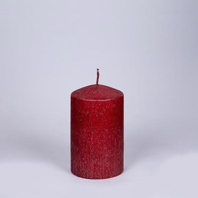 ESTHETI home - ΣΗΜΑΝΤΙΚΟ: Σε περίπτωση διαφοράς τιμής από το κατάστημα ισχύει παντα και μόνο η τιμή του καταστήματος ESTHETI home Διακοσμητικό Κερί Κόκκινο Ρουστίκ Φ7x10cm