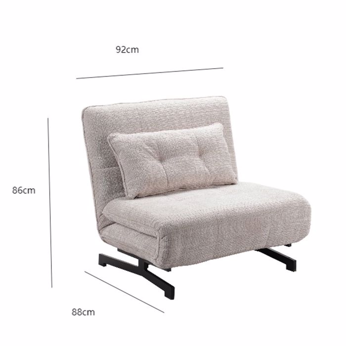 Liberta - Maison ESCADA Poluthrona Anadiploumeni Off White 92x88x86cm 01-3647