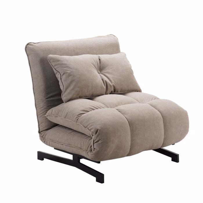 Liberta - Maison TESSERA Poluthrona Anadiploumeni Taupe 86x86x83cm 01-3648
