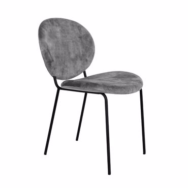 Liberta - Maison BEETLE Καρέκλα Silver 60.5x54x84.5cm 03-0910