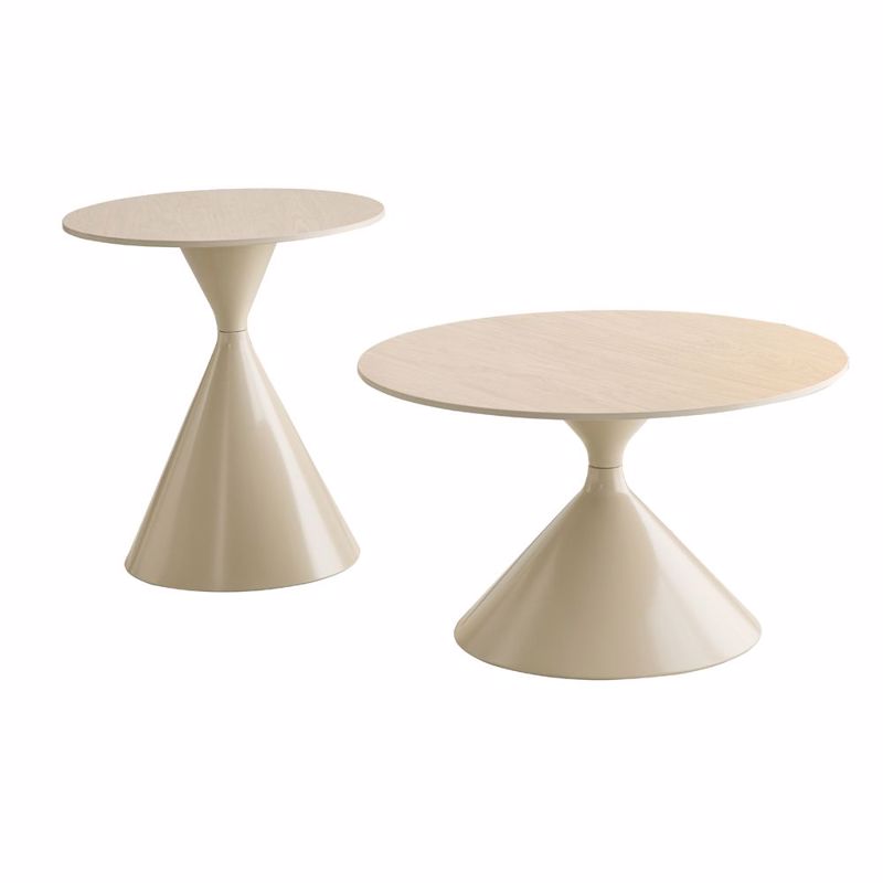 Liberta - Maison KNOT Σετ των 2 Coffee Table Cream Φ70x