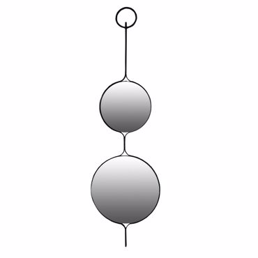 Liberta - Maison REDONDO Καθρέπτης Τοίχου Μαύρος 31x1.5x106cm 11-0471