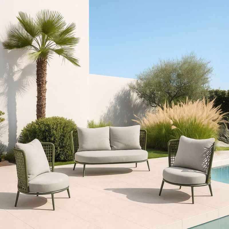 Liberta - Maison POLO Σετ Σαλόνι Εξωτερικού Χώρου Λαδί 49-0011