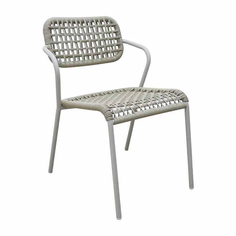Liberta - Maison BEE Καρέκλα Λευκό Φυσικό 62x56x82cm 53-0021