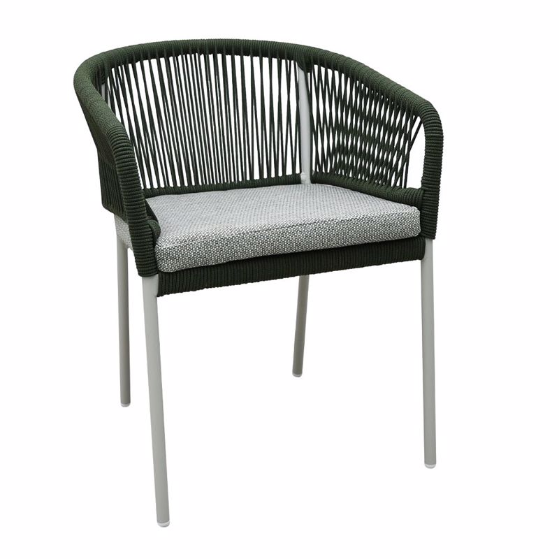 Liberta - Maison TONDO Καρέκλα Λαδί/Off White 62x57x80cm 53-0041