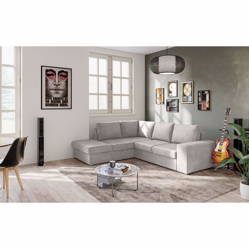 Έπιπλα σαλονιού agiovlasitishome - ΣΗΜΑΝΤΙΚΟ: Σε περίπτωση διαφοράς τιμής από το κατάστημα ισχύει παντα και μόνο η τιμή του καταστήματος Liberta - Maison EDDI Καναπές Κρεβάτι με Αριστερή Γωνία