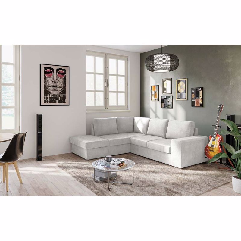 Έπιπλα σαλονιού agiovlasitishome - ΣΗΜΑΝΤΙΚΟ: Σε περίπτωση διαφοράς τιμής από το κατάστημα ισχύει παντα και μόνο η τιμή του καταστήματος Liberta - Maison EDDI Καναπές Κρεβάτι με Αριστερή Γωνία