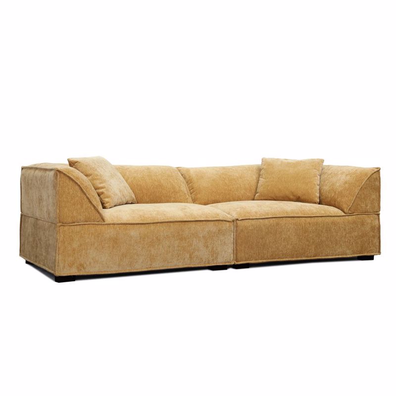 Liberta - Maison RULER Καναπές Τριθέσιος Μουσταρδί 243x102x68cm 70-0434