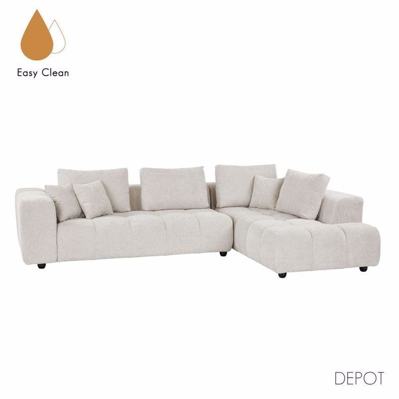 Liberta - Maison TOMOS Καναπές Γωνία Δεξιά Μπεζ 298x200