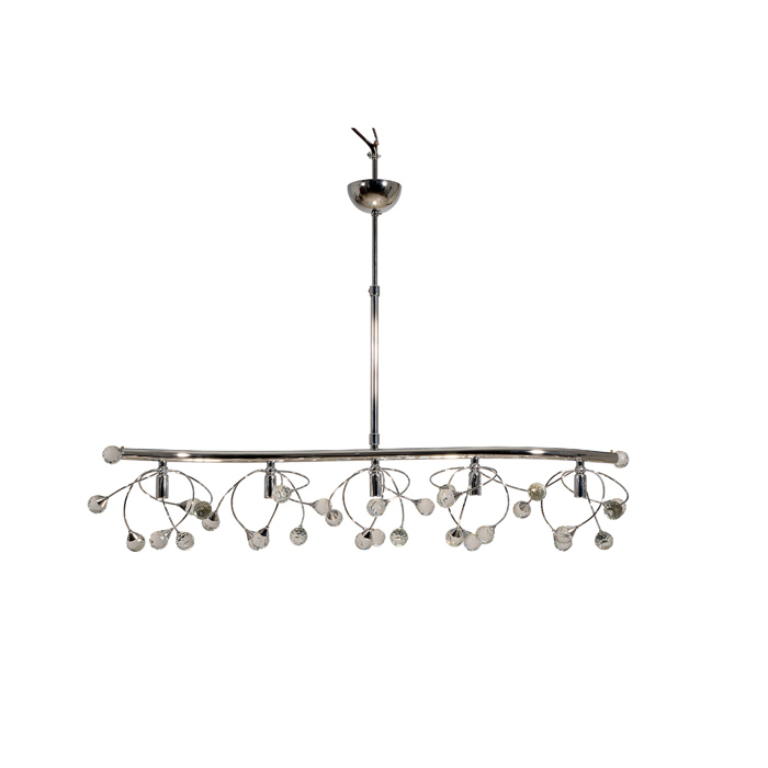 NG Santas Kremasto 5foto Fotistiko Orofis Metalliko me finirisma xromio 90X25ek G9 1142-R