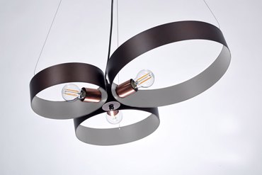 NG Santas Φωτιστικό Οροφής 3Φωτο Μεταλλικό Χειροποίητο E27 Φ80cm 241-B