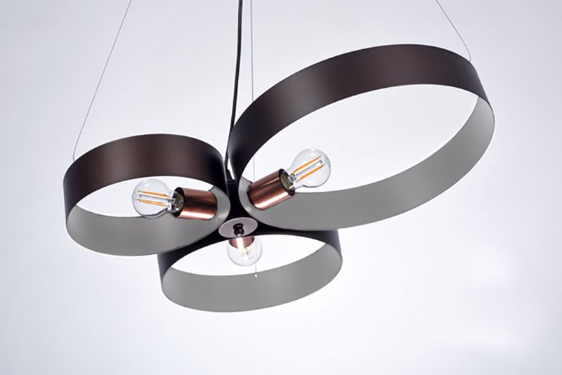 NG Santas Φωτιστικό Οροφής 3Φωτο Μεταλλικό Χειροποίητο E27 Φ80cm 241-B