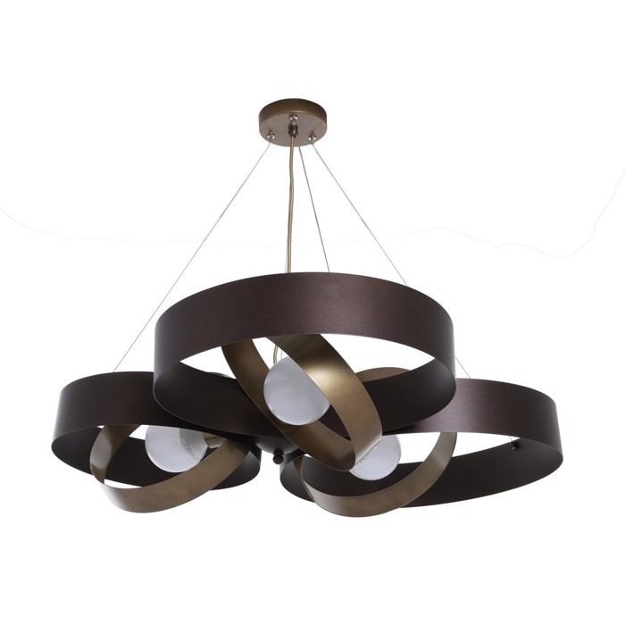 NG Santas Fotistiko Orofis 3Foto Metalliko Xeiropoiito Kafe Skouria/Mpronze E27 F80cm 241-A