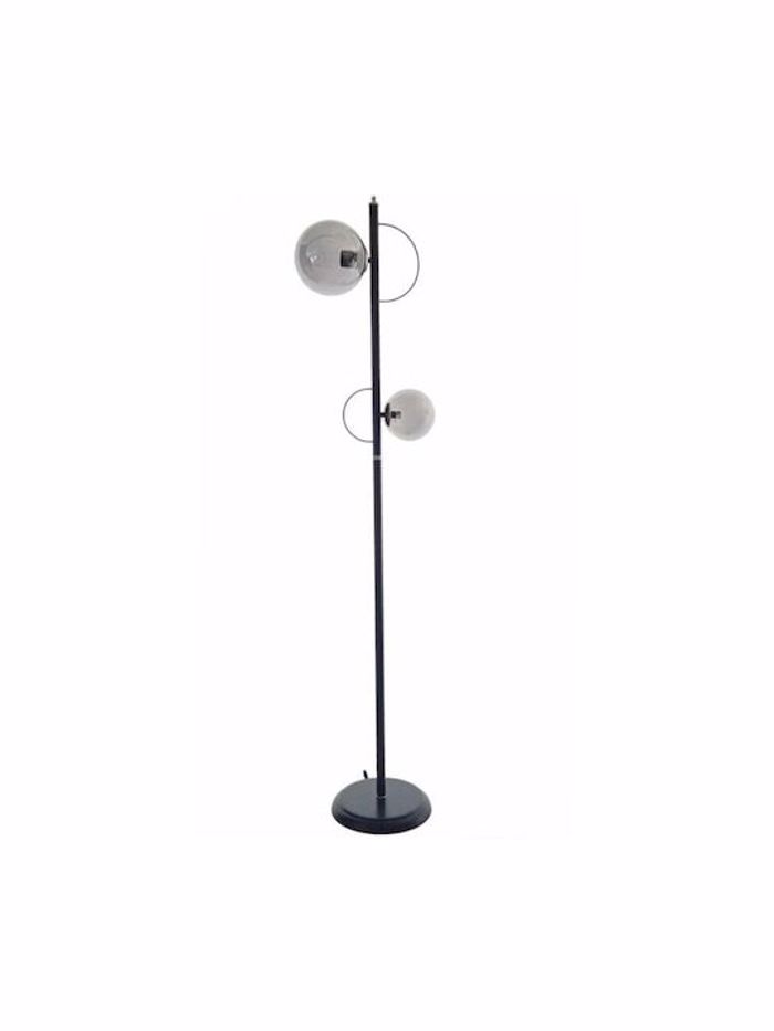 NG Santas Fotistiko Dapedou 2foto Metalliko Mavro me Fime Gyali 40x160ek E14+E27 385-D