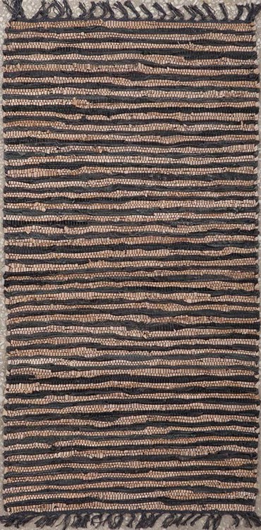 ΠΕΡΣΙΚΑ Χαλί Δερμάτινο με Κρόσσια 'Leather Stripe Rugs' Coffe/Camel 70x130cm PRS030801 ΠΕΡΣΙΚΑ Χαλί Δερμάτινο με Κρόσσια 'Leather Stripe Rugs' Coffe/Camel 70x130cm PRS030801