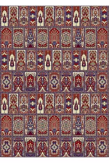 ΒΙΟΚΑΡΠΕΤ Υφαντή Μοκέτα 'Kirman New Roll' 6809-1018 Red σε Επιθυμητή Διάσταση με το Μέτρο