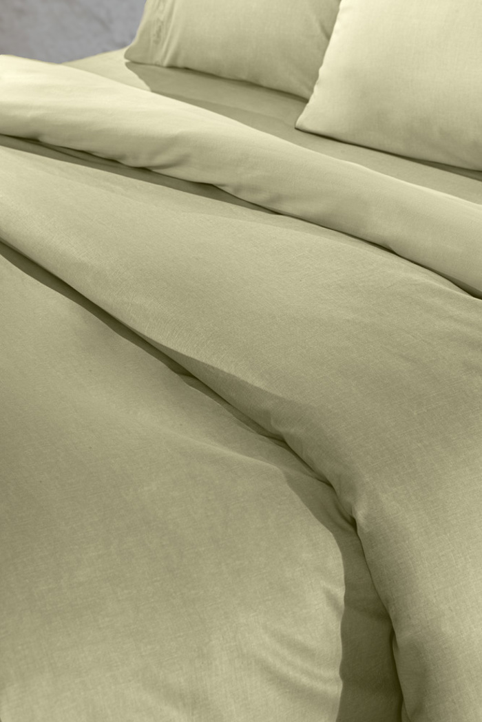Guy Laroche Sentoni King Size Easy Iron me Lastixo Color Plus Olive 180x200cm