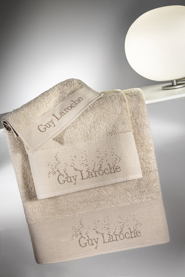 Guy Laroche Σετ πετσέτες μπάνιου 3τμχ PANDORA Sand 1122090121026