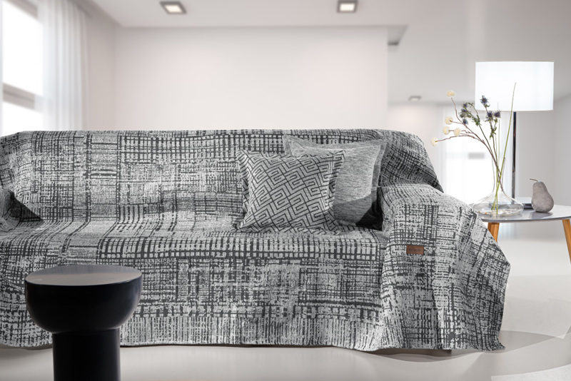 Guy Laroche Ριχτάρι Πολυθρόνας Melbourne Silver 180x150cm