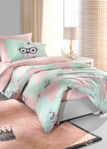 Saint Clair Σετ σεντόνια 3τμχ ROSIE Mint 170x250EK 1710092119007